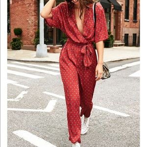 Urban Outfitters PJ Style Jumpsuit